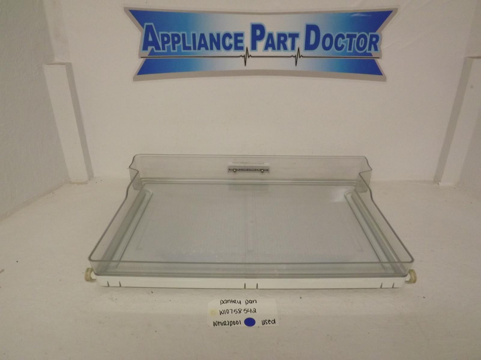 Whirlpool Refrigerator W10758542 Pantry Pan Used Whirlpool Refrigerator W10758542 Pantry Pan Used